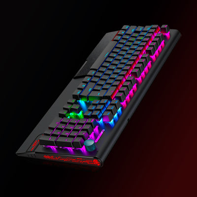 LANGTU Blue Switch Rainbow Backlit Mechanical Keyboard Black - Langtu Store