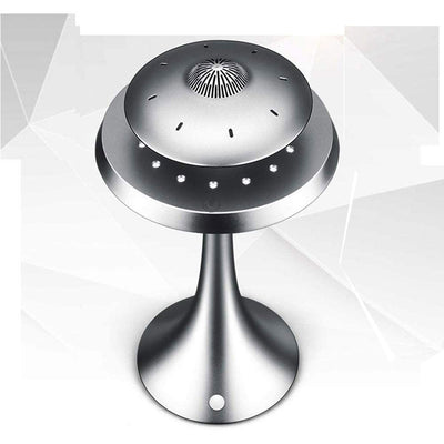 <transcy>LANGTU UFO Magnetisch-schwebende Bluetooth 4.0 Kabellosladende LED Lampe Lautsprecher Grau</transcy>