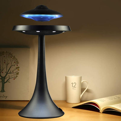LANGTU UFO Magnetic Levitating Bluetooth 4.0 Wireless Charging LED Floating Lamp Speaker Black - LANGTU STORE