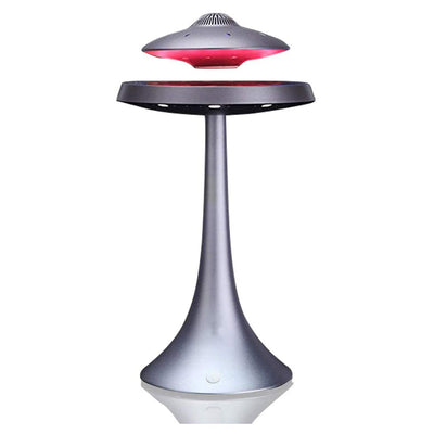LANGTU UFO Magnetic Levitating Bluetooth 4.0 Wireless Charging LED Floating Lamp Speaker Grey