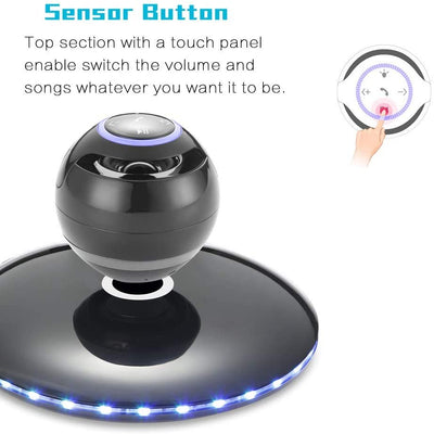 LANGTU Infinity Orb Magnetic Levitating Bluetooth 4.0 LED Wireless Floating Speaker Black - LANGTU Store