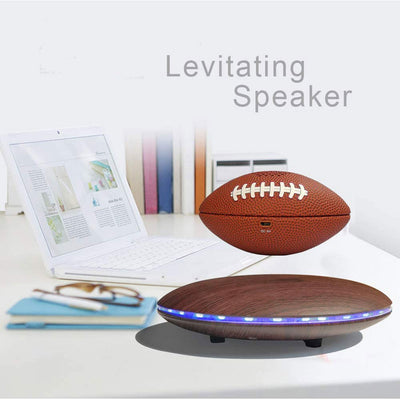 LANGTU Magnetic Levitating LED Football Style Floating Speaker