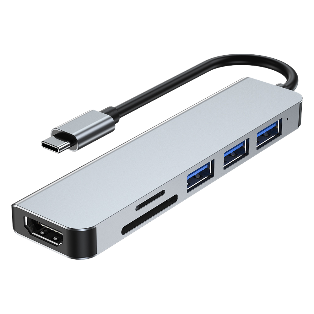 LANGTU 6-in-1 Multiport Adapter Dock USB C Hub