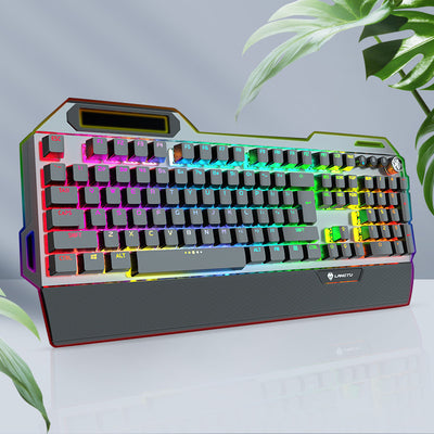 LANGTU G500 Rainbow Backlit Full Mechanical MY Blue Keys Keyboard - LANGTU Store