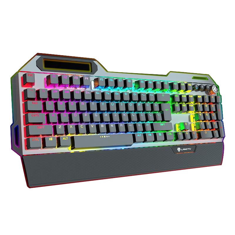 LANGTU G500 Rainbow Backlit Full 104-Key Mechanical Keyboard with LANGTU MY Switches