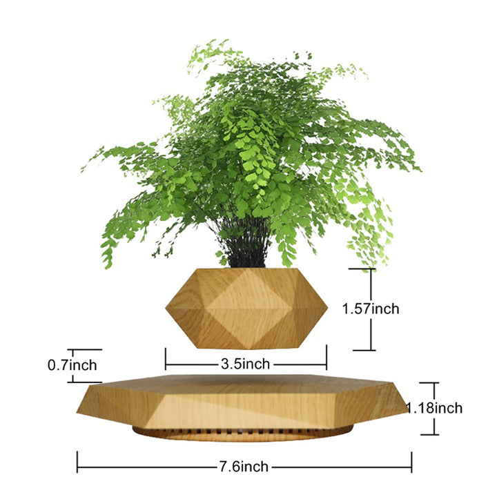 levitating plant pot diy LANGTU Maple Magnetic Levitating Flower Pot Rotating Potted Plant – LANGTU  Store