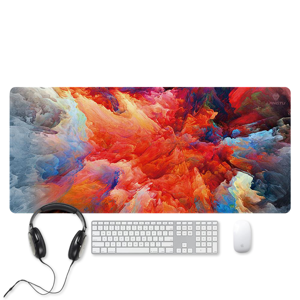 LANGTU Extended Mixing Colors XXXL Keyboard Mouse Pad