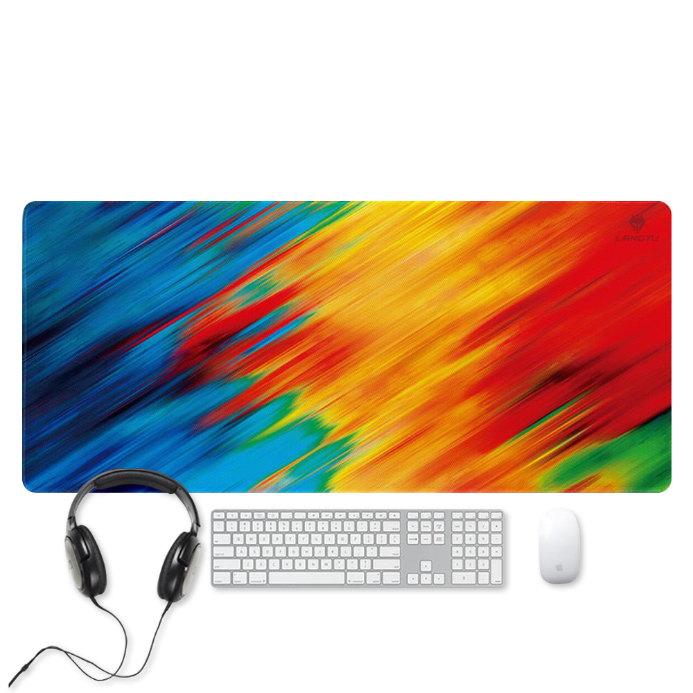 LANGTU Extended Mixing Colors Fusion Themed Mouse Pad