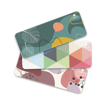 LANGTU Extended Non-Slip Mixing Colors Morandi Themed Mouse Pad