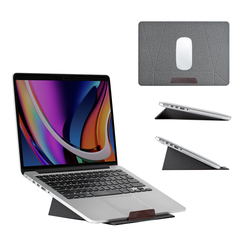 LANGTU Faltbarer, tragbarer, verstellbarer, multifunktionaler Magnethalter für Laptop, Tablet und Maus