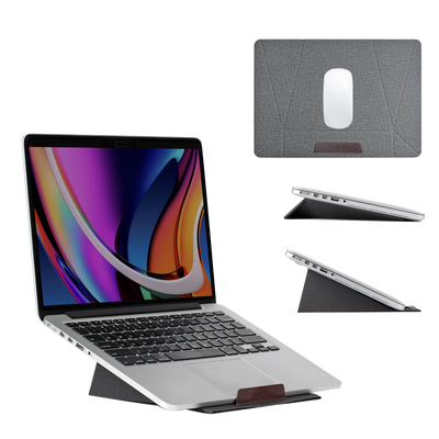 LANGTU Faltbarer, tragbarer, verstellbarer, multifunktionaler Magnethalter für Laptop, Tablet und Maus