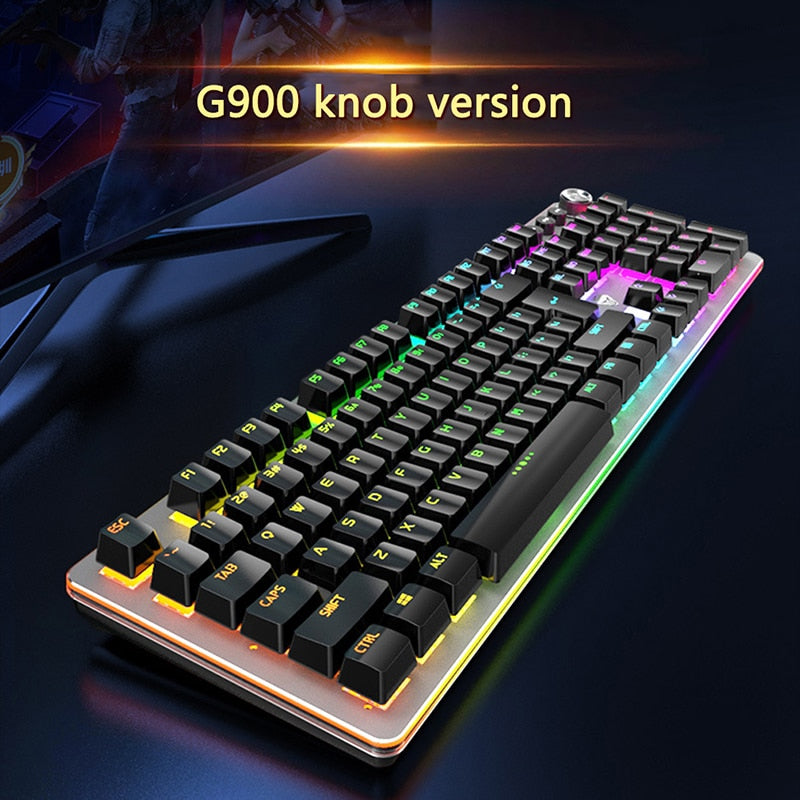 LANGTU G900 Supreme Rainbow Backlit Mechanical Keyboard MY Green - LANGTU Store