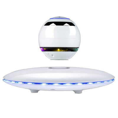 LANGTU Magnetic Levitation LED White Floating Speaker
