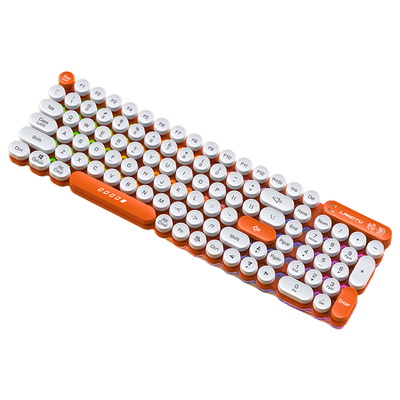 LANGTU OG80/OG102 Tri-Mode Hollowed-Out Honeycomb Structure Waterproof Membrane Keyboard ft. Surrounding Light Strip, Suspension Punk Keycaps, Adjustable Lighting Effect & Transparent Base