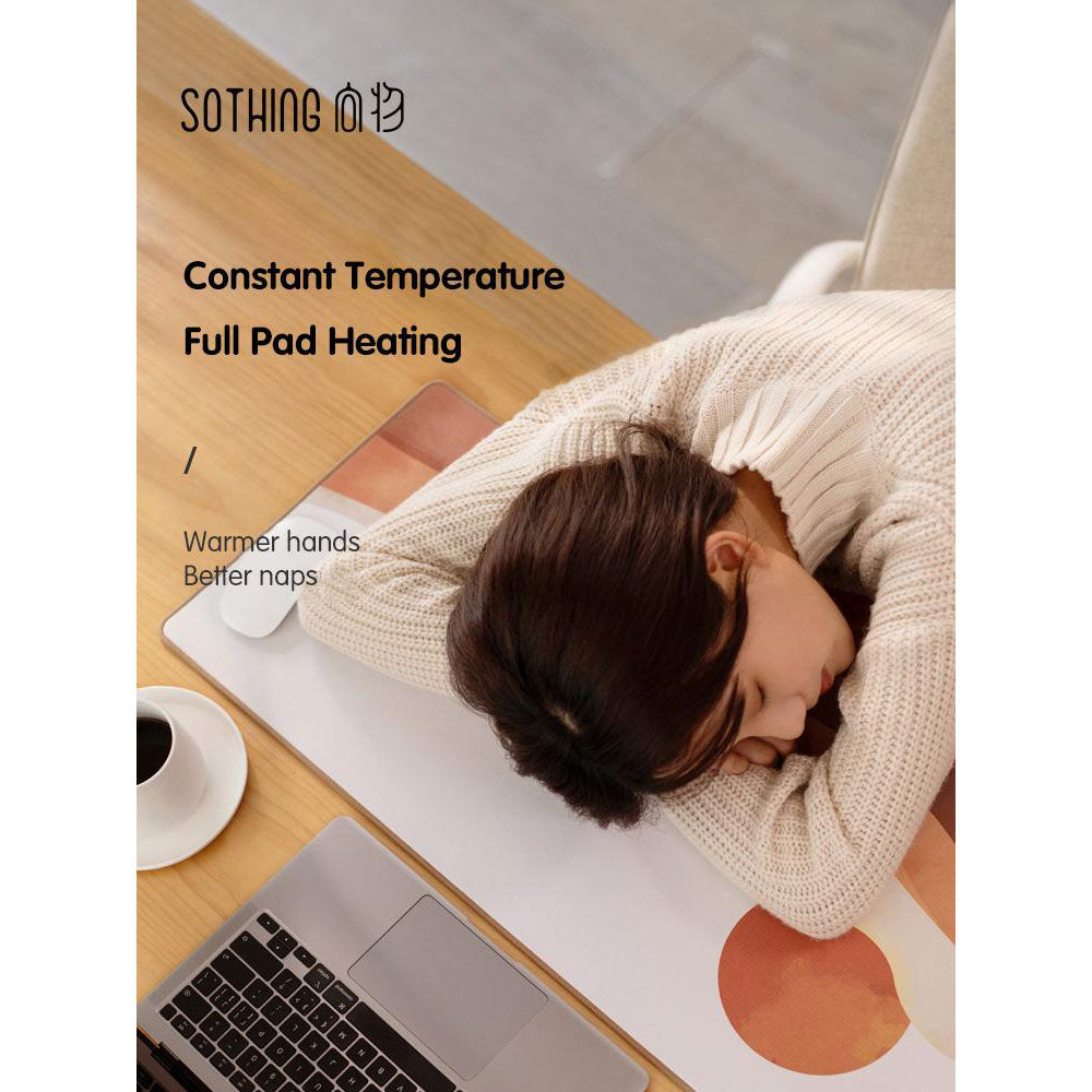 LANGTU Store SOTHING Extended Heated Warm Mouse Desk Pad