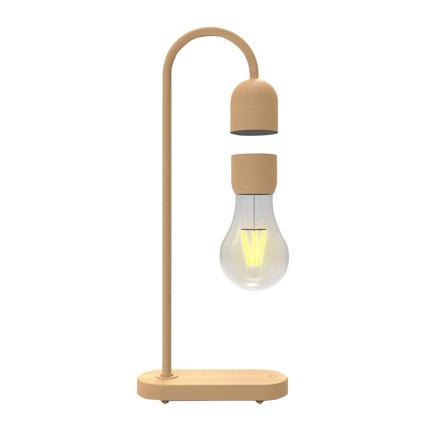 LANGTU Magnetic Levitating Wireless LED Light Bulb Maple Smart Lamp