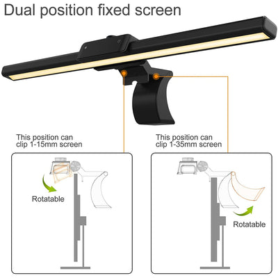 LANGTU USB Screen Light Bar with Touch Sensor and Stepless Color/Temperature Adjustment